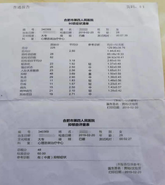 抑鬱症醫生證明書